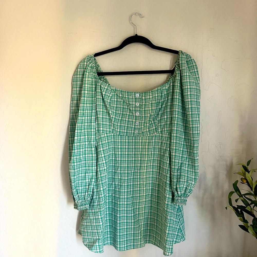 Urban outfitters milkmaid long sleeve dress (medium)